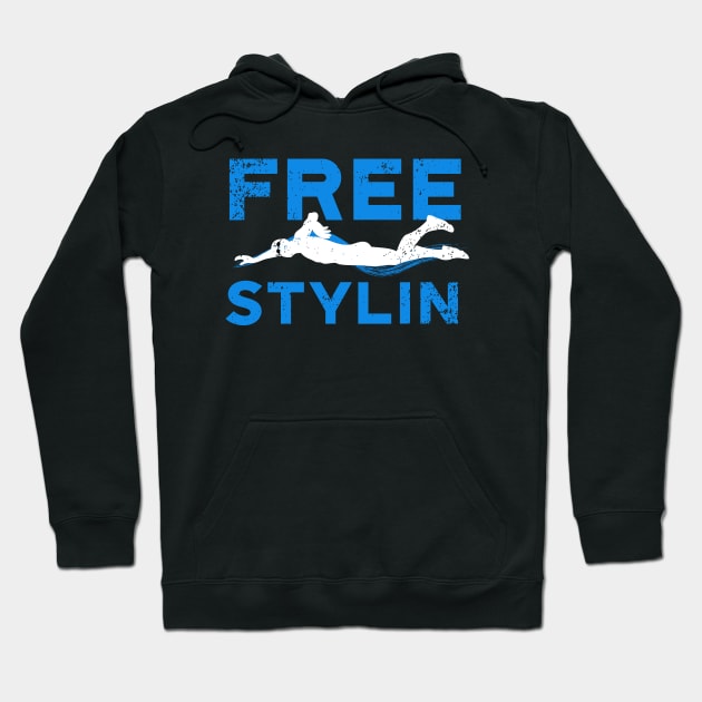 Freestylin Swim Guy Hoodie by atomguy